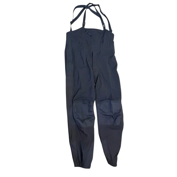 LL Bean Gore-Tex Overalls Mens Large Tall Ski Snow Pants Nylon Outdoor Black EUC - Picture 1 of 11